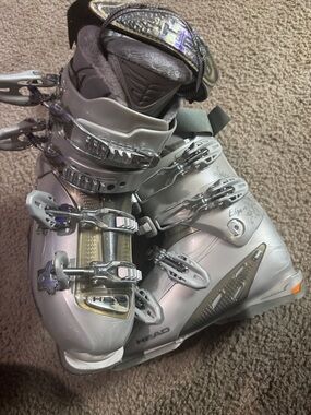 Head Silver Women's Alpine Ski Boots with Buckle Closures